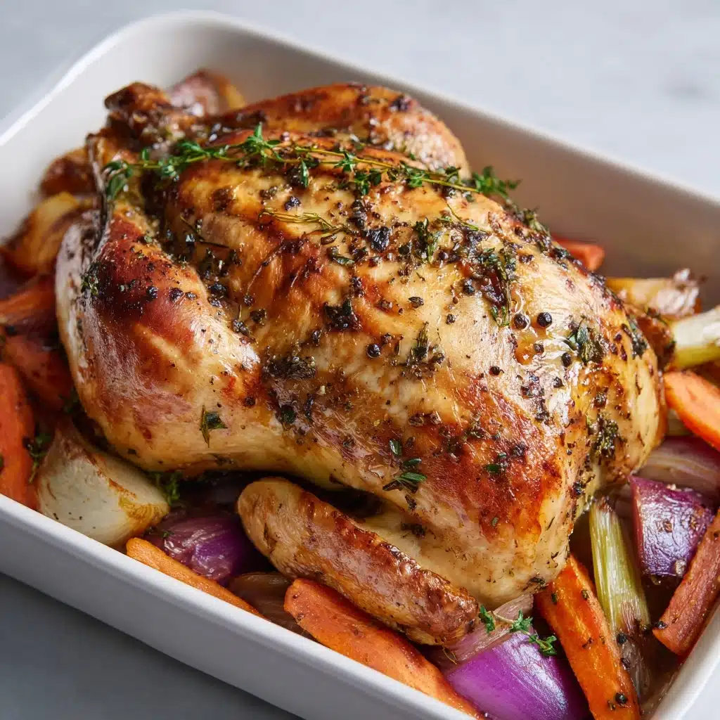 Lemon Roasted Apple Chicken and Veggies Recipe - Recipe Image