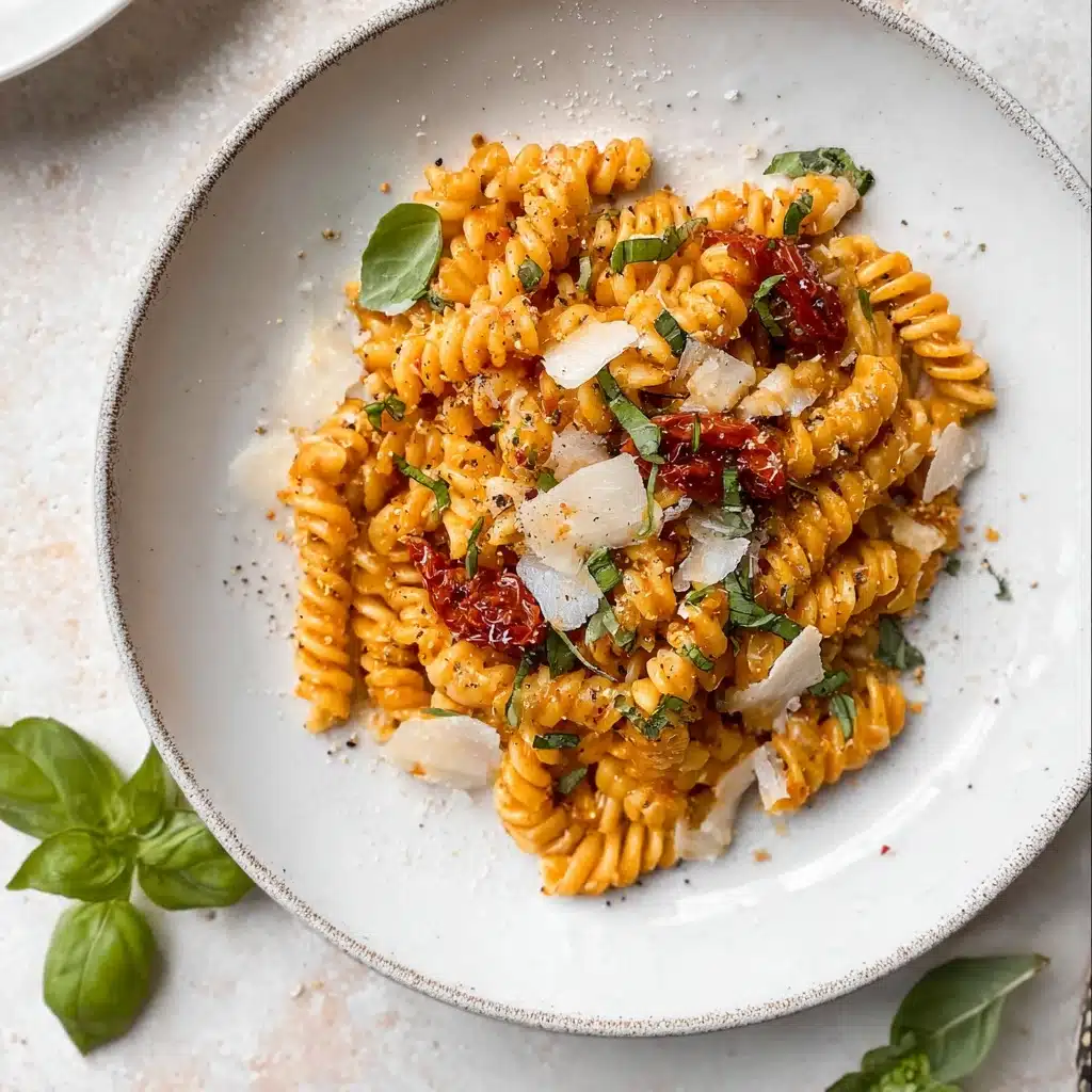 Caramelized Onion and Burst Cherry Tomato Pasta Recipe - Recipe Image