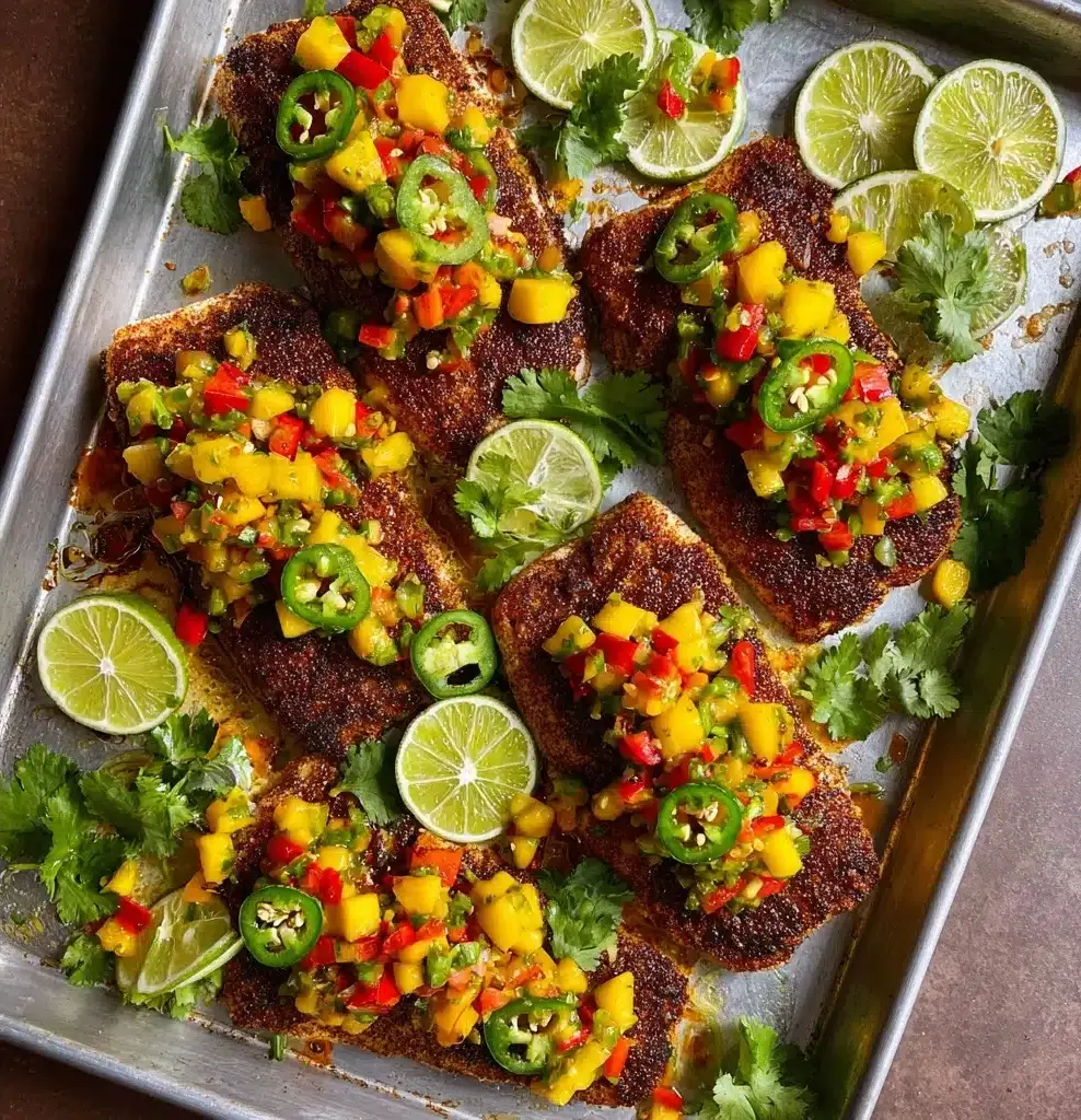 Sheet Pan Chili Lime Tilapia Recipe - Recipe Image
