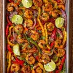 Sheet Pan Shrimp Fajitas Recipe