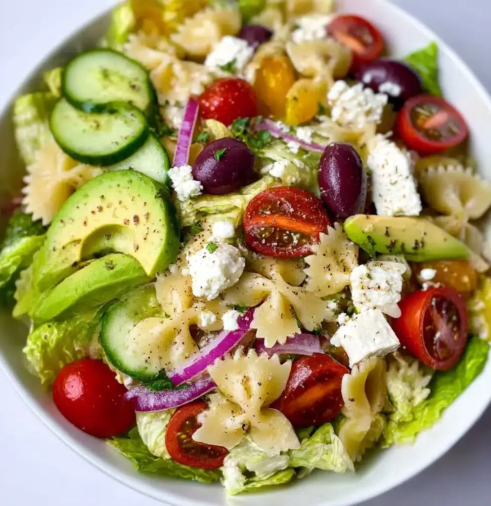 Summertime Greek Pasta Salad Recipe