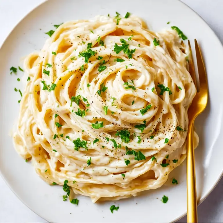 Creamy Skinny Fettuccine Alfredo