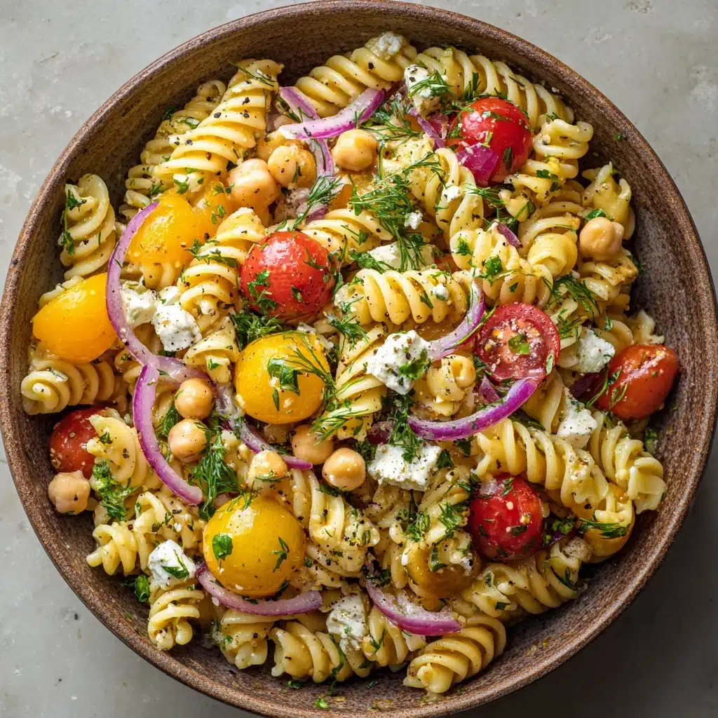 Chickpea Pasta Salad Recipe - Recipe Image