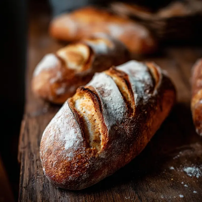 Crusty Chewy French Bread Rolls Recipe