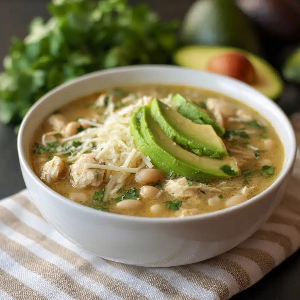 Keto & Low Carb White Chicken Chili Recipe - Recipe Image