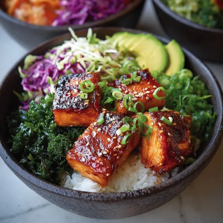 Crispy Bang Bang Salmon Bite Bowls Recipe