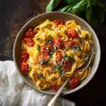 Creamy Basil Tomato Pasta Recipe