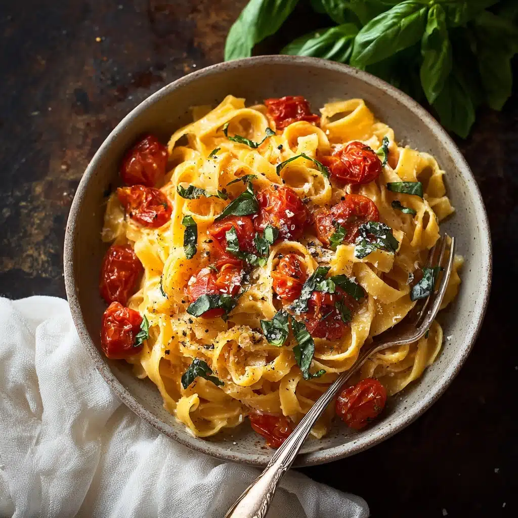 Creamy Basil Tomato Pasta Recipe