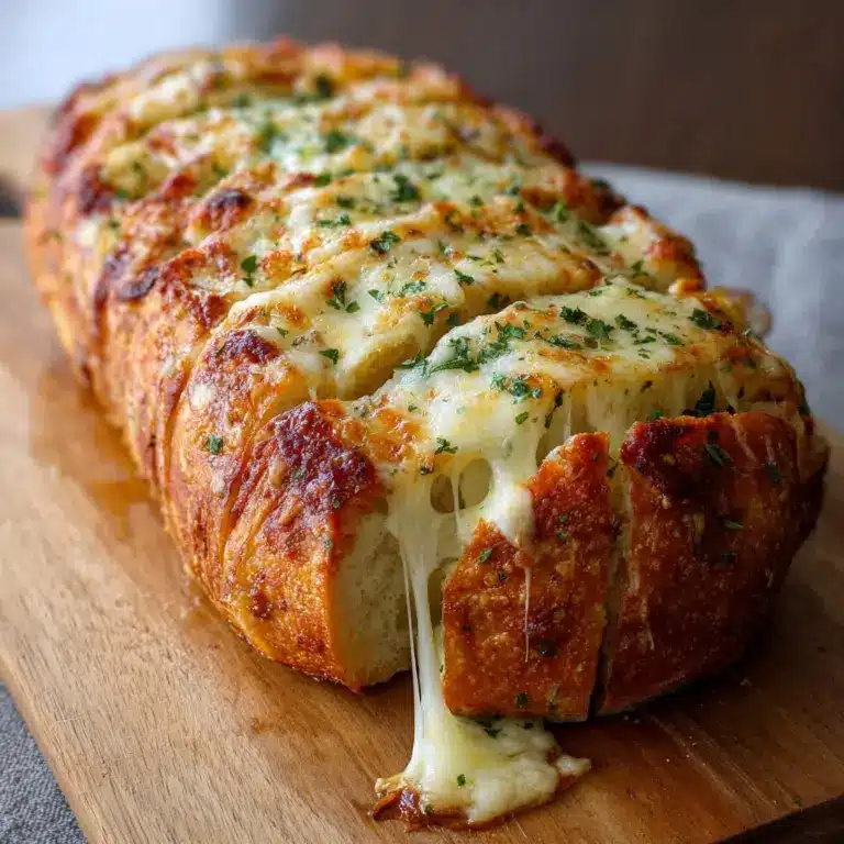 Spaghetti Stuffed Garlic Bread Recipe