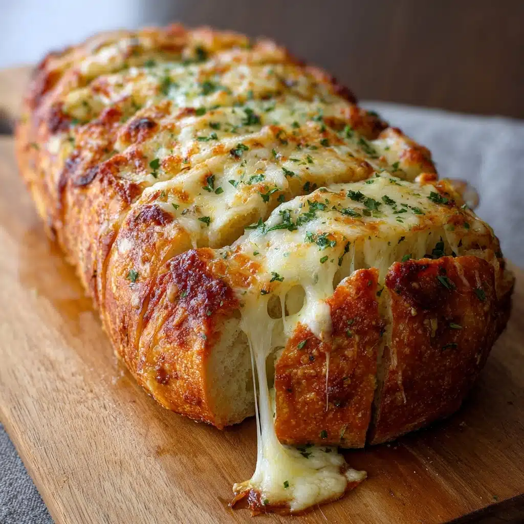 Spaghetti Stuffed Garlic Bread Recipe