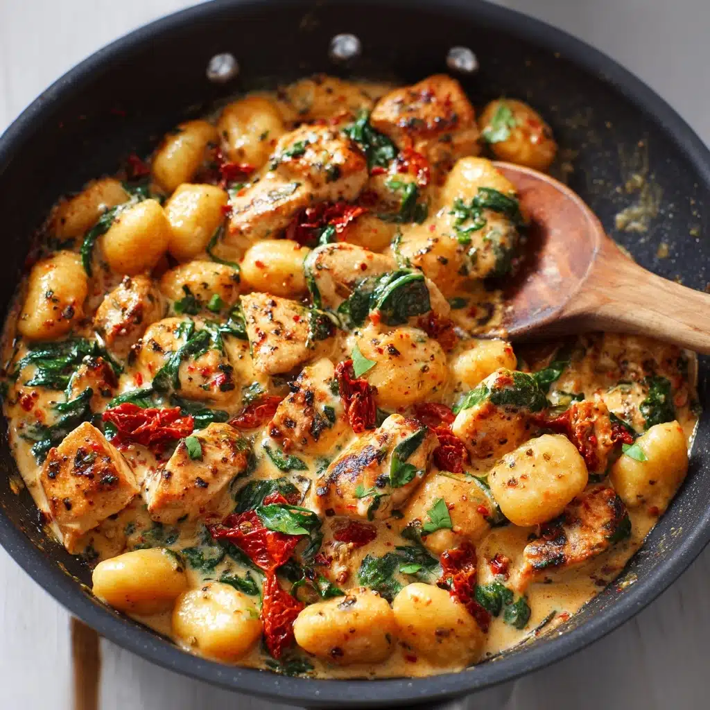 Garlic Chicken Gnocchi Skillet Recipe