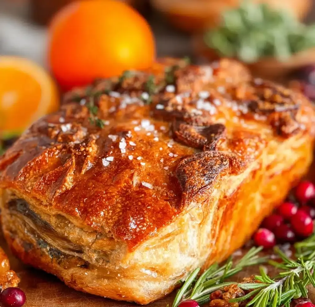 Vegetarian Mushroom Wellington Recipe - Recipe Image