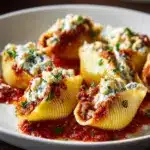 Beef-Stuffed Shells with Creamy Ricotta Filling Recipe