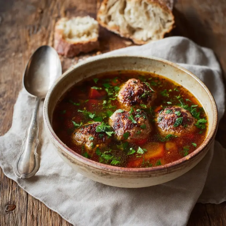 Italian Meatball Soup Recipe