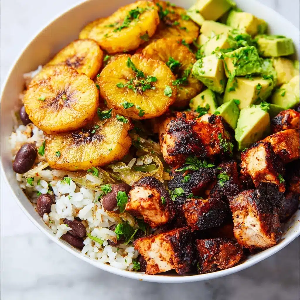 Cuban Chicken Bowls with Fried Plantains Recipe - Recipe Image