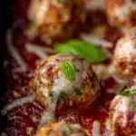 Chicken Parmesan Meatballs with Roasted Garlic Spaghetti Recipe