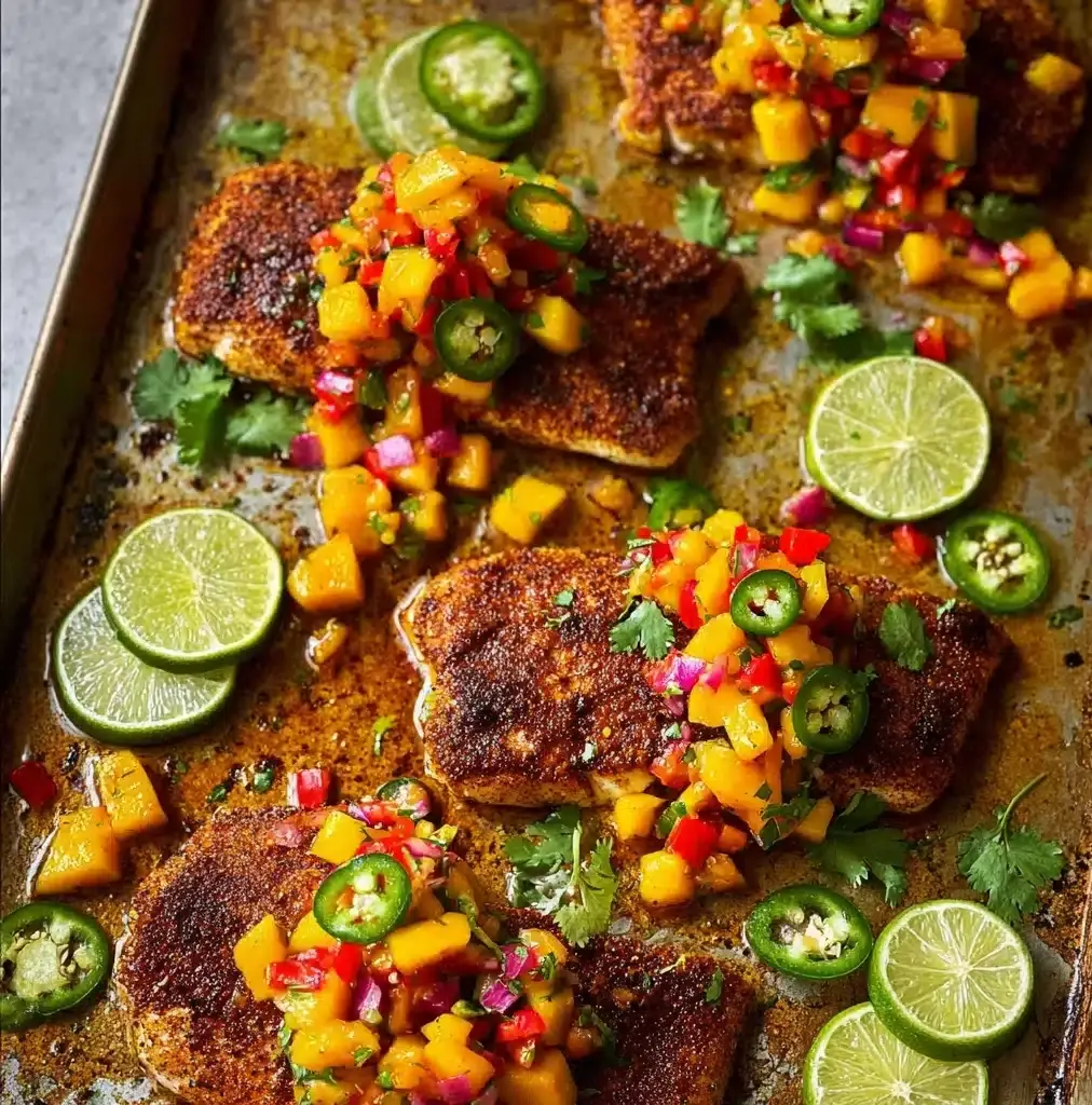 Sheet Pan Chili Lime Tilapia Recipe - Recipe Image