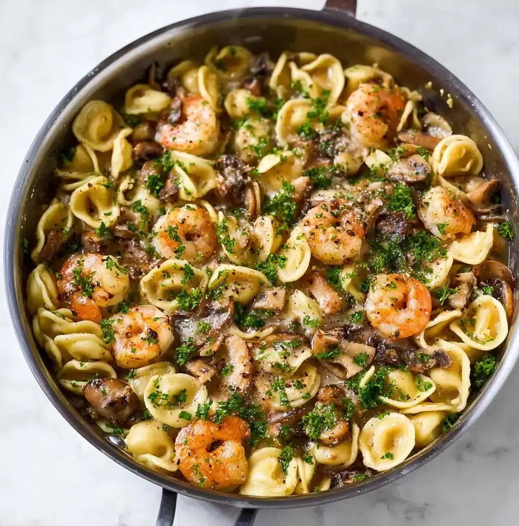 Quick and Easy Pesto Shrimp Pasta Recipe - Recipe Image