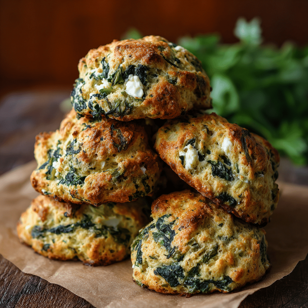 Spinach Feta Cookies Spanakopita Cookies Recipe - Recipe Image