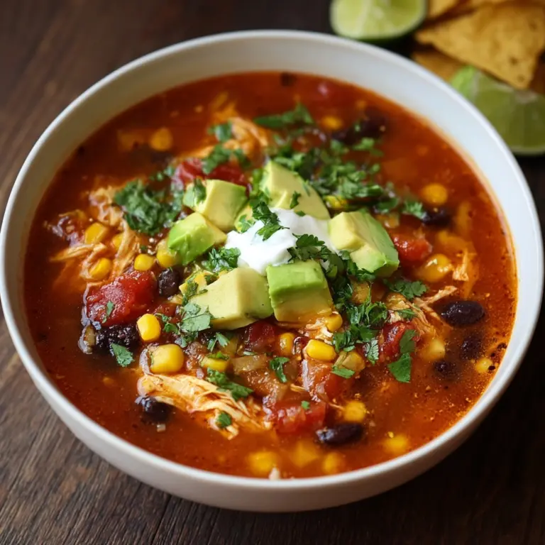 7 Can Chicken Taco Soup Recipe