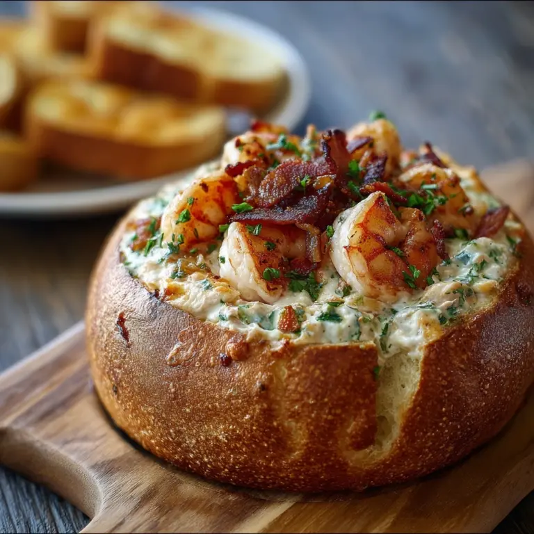 Stuffed Seafood Bread Bowl Recipe