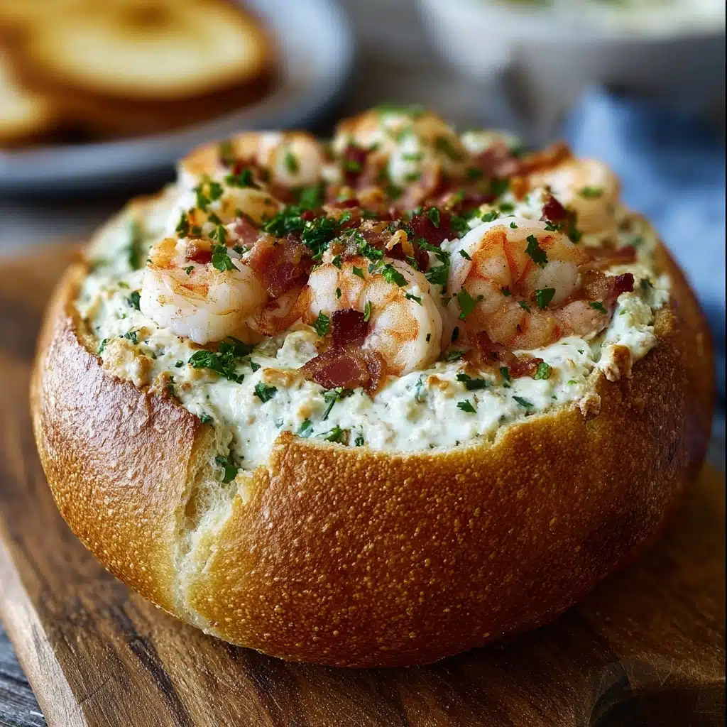 Stuffed Seafood Bread Bowl Recipe - Recipe Image