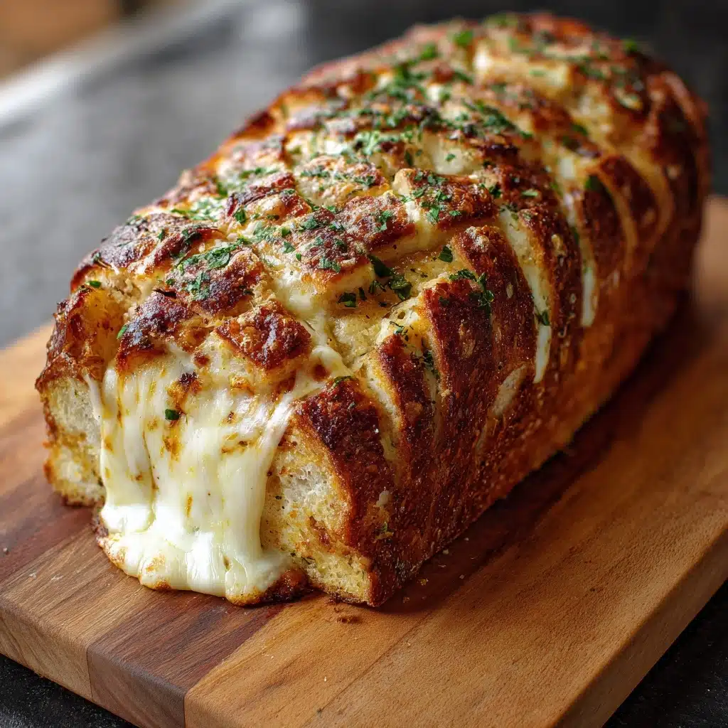Spaghetti Stuffed Garlic Bread Recipe - Recipe Image