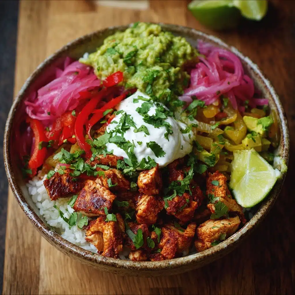 Chicken Fajita Burrito Bowl Recipe - Recipe Image