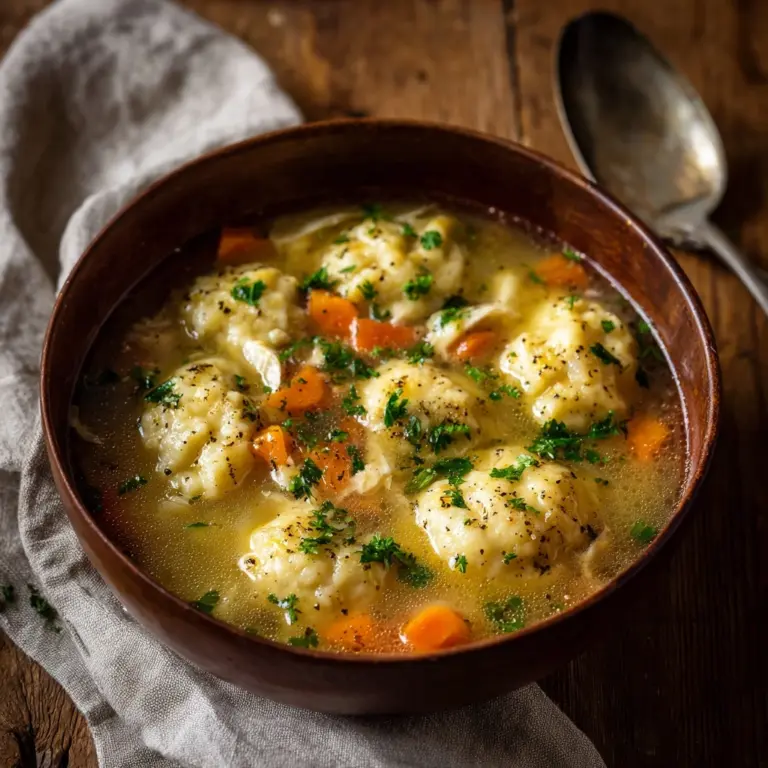 One Pot Chicken Dumpling Soup Recipe