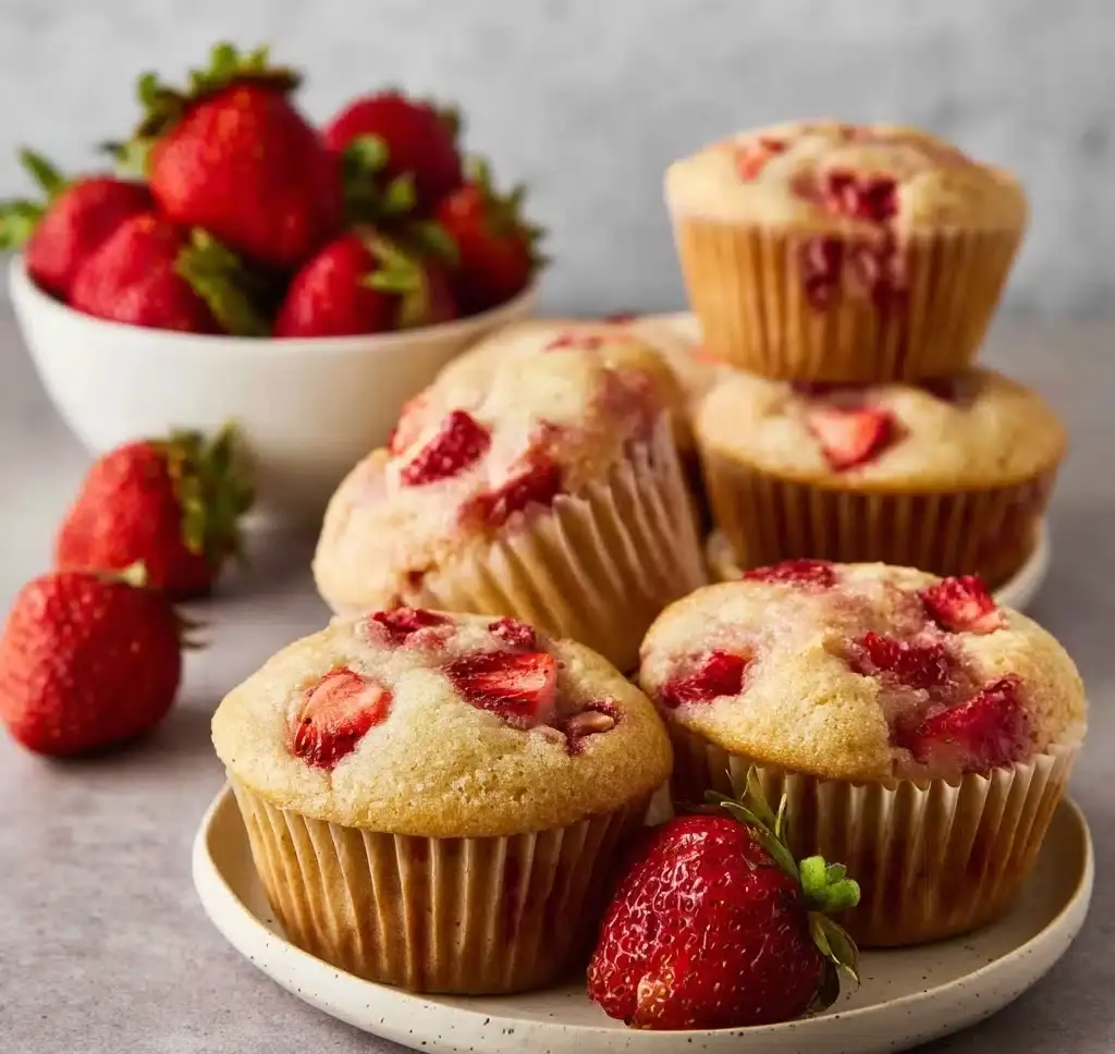 Strawberry Muffins Recipe - Recipe Image