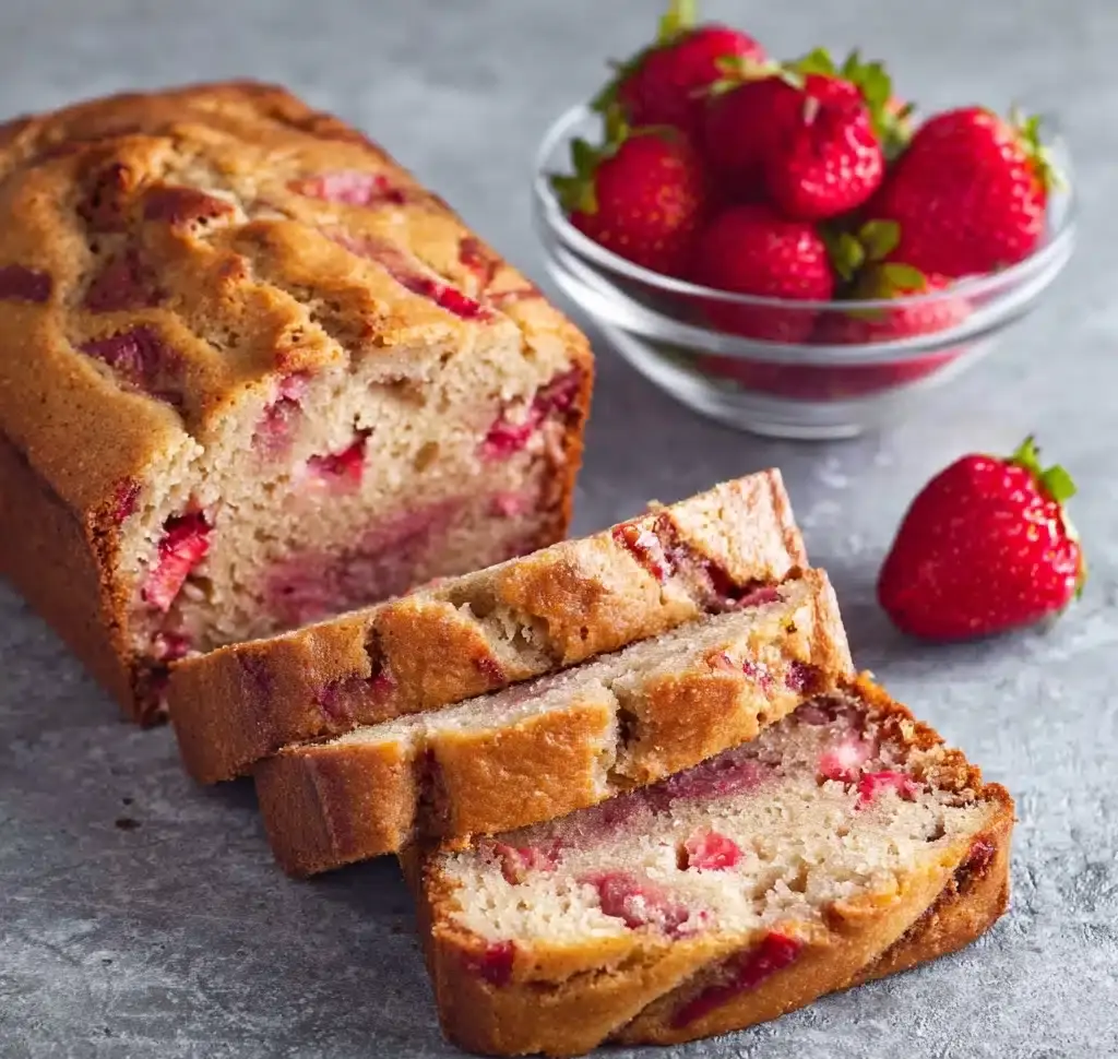 Strawberry Banana Quick Bread Recipe - Recipe Image