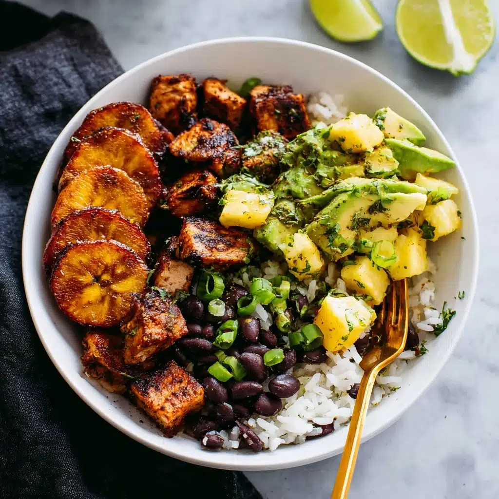 Cuban Chicken Bowls with Fried Plantains Recipe