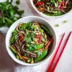 Soba Noodle Salad with Sesame Soy Dressing Recipe