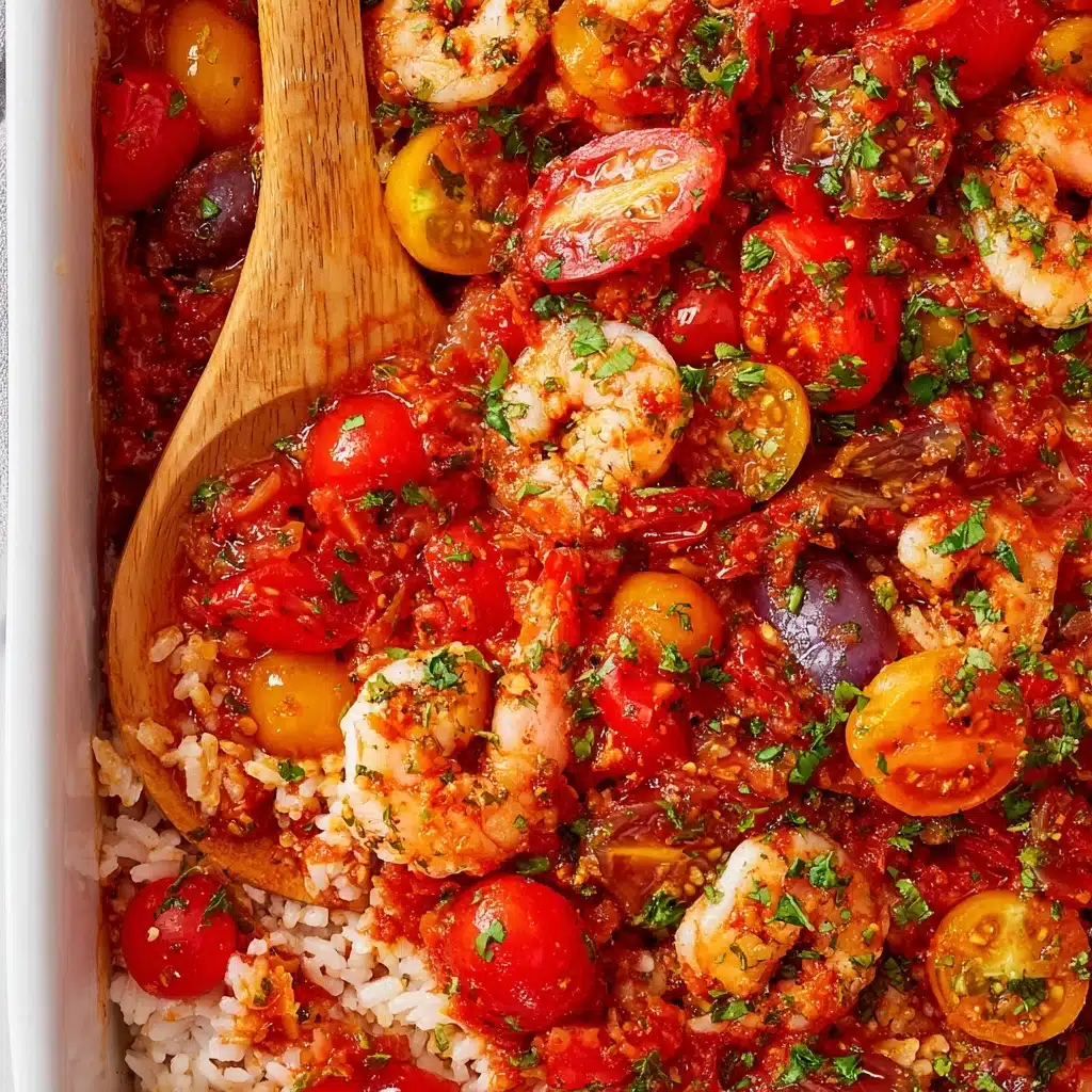 Healthy Italian Shrimp and Rice Casserole Recipe - Recipe Image