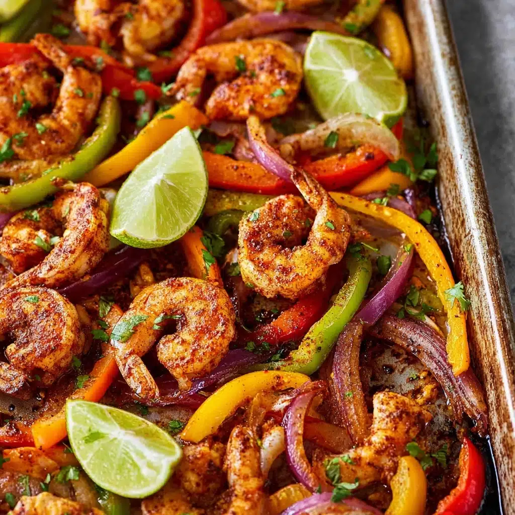 Sheet Pan Shrimp Fajitas Recipe - Recipe Image