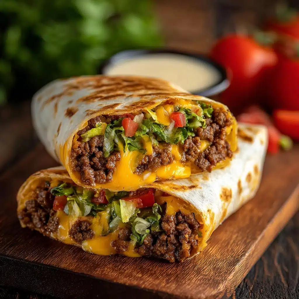 Air Fryer Cheeseburger Wraps Recipe