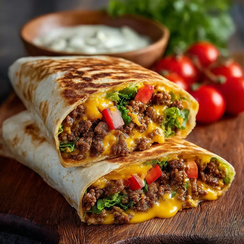 Air Fryer Cheeseburger Wraps Recipe - Recipe Image