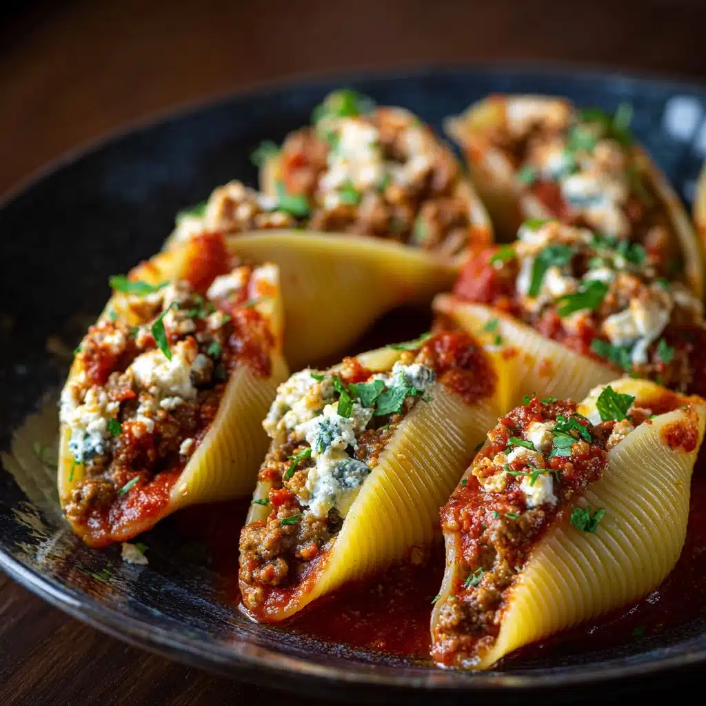 Beef-Stuffed Shells with Creamy Ricotta Filling Recipe - Recipe Image