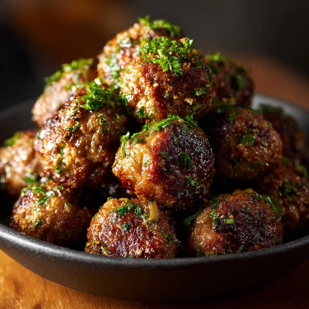 Keto Garlic Butter Meatballs Recipe - Recipe Image