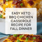 Keto BBQ Chicken Casserole - Easy Keto Recipes Recipe