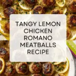 Chicken Romano Meatballs Recipe