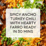 30 Minute Spicy Ancho Turkey Chili Recipe