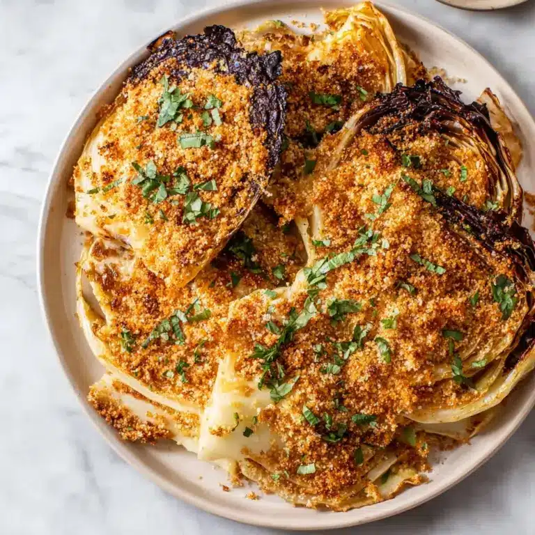 Crispy Oven Roasted Cabbage Steaks Recipe
