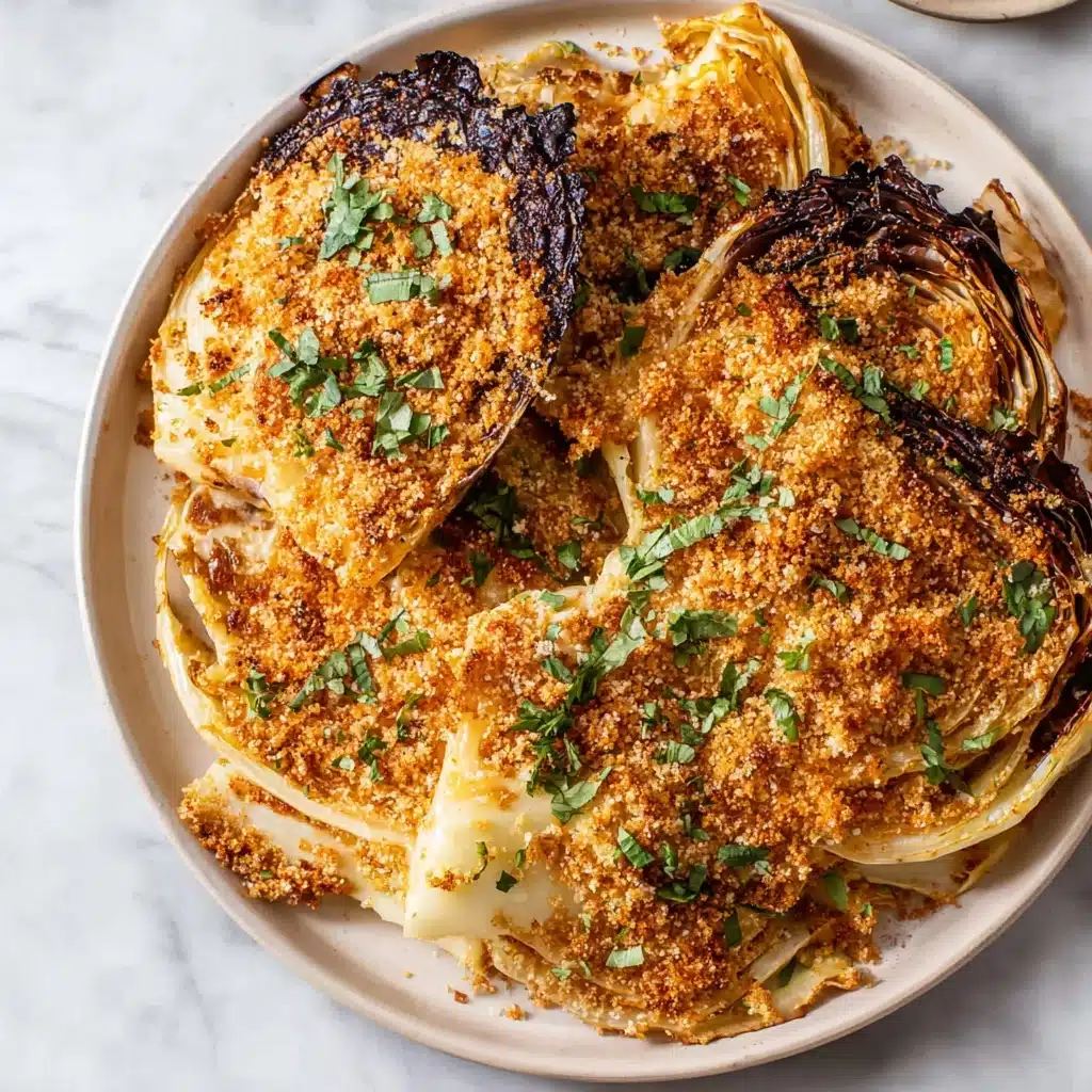 Crispy Oven Roasted Cabbage Steaks Recipe