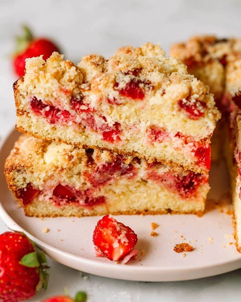 Fresh Strawberry Lemon Cake Recipe