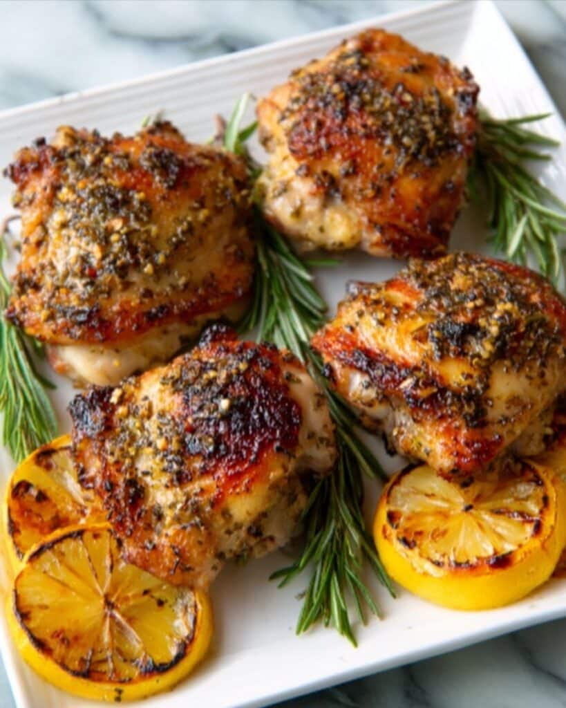 Grilled Lemon Herb Chicken Thighs Recipe