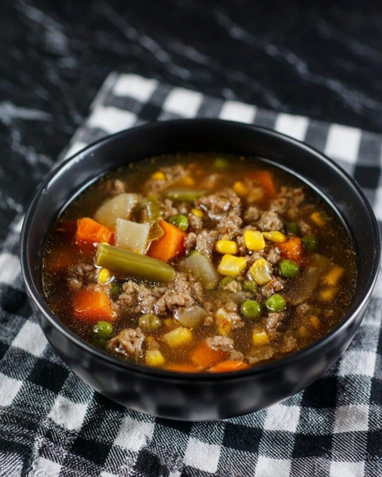 Instant Pot Hamburger Soup Recipe