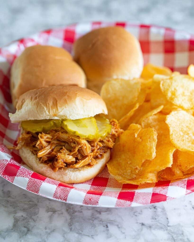 Instant Pot Barbecue Chicken Pineapple Sliders Recipe
