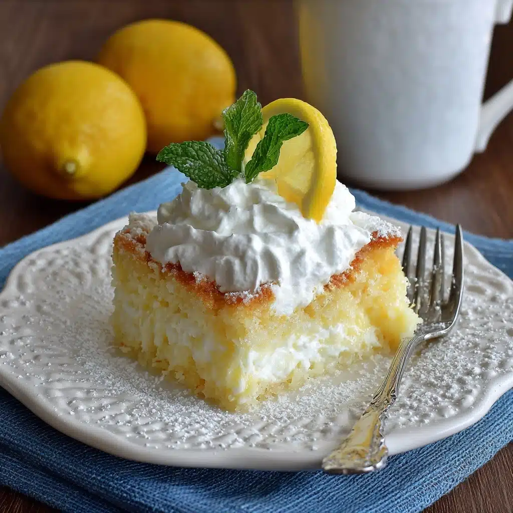 4-Ingredient Lemon Cream Cheese Dump Cake Recipe