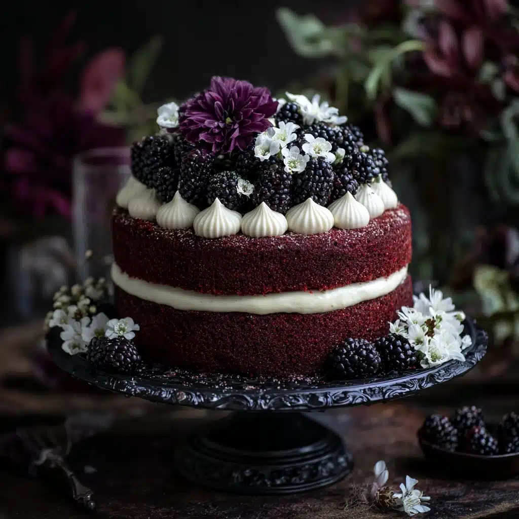 Blackberry Velvet Gothic Cake Recipe